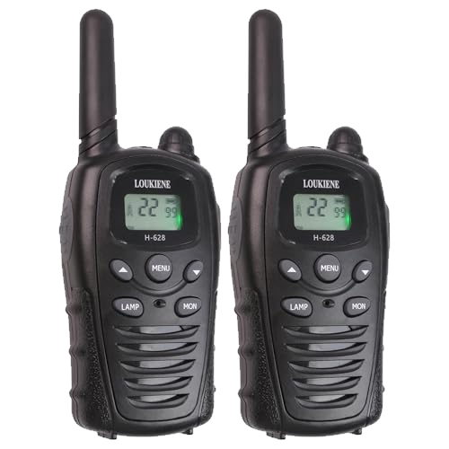 LOUKIENE Walkie Talkies for Kids 22 Channels 2 Way Radio Toy with Backlit LCD